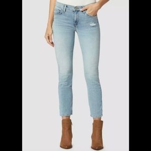 HUDSON LOS ANGELES NICO MIDRISE CROP STRAIGHT JEANS SIZE 27 NWT